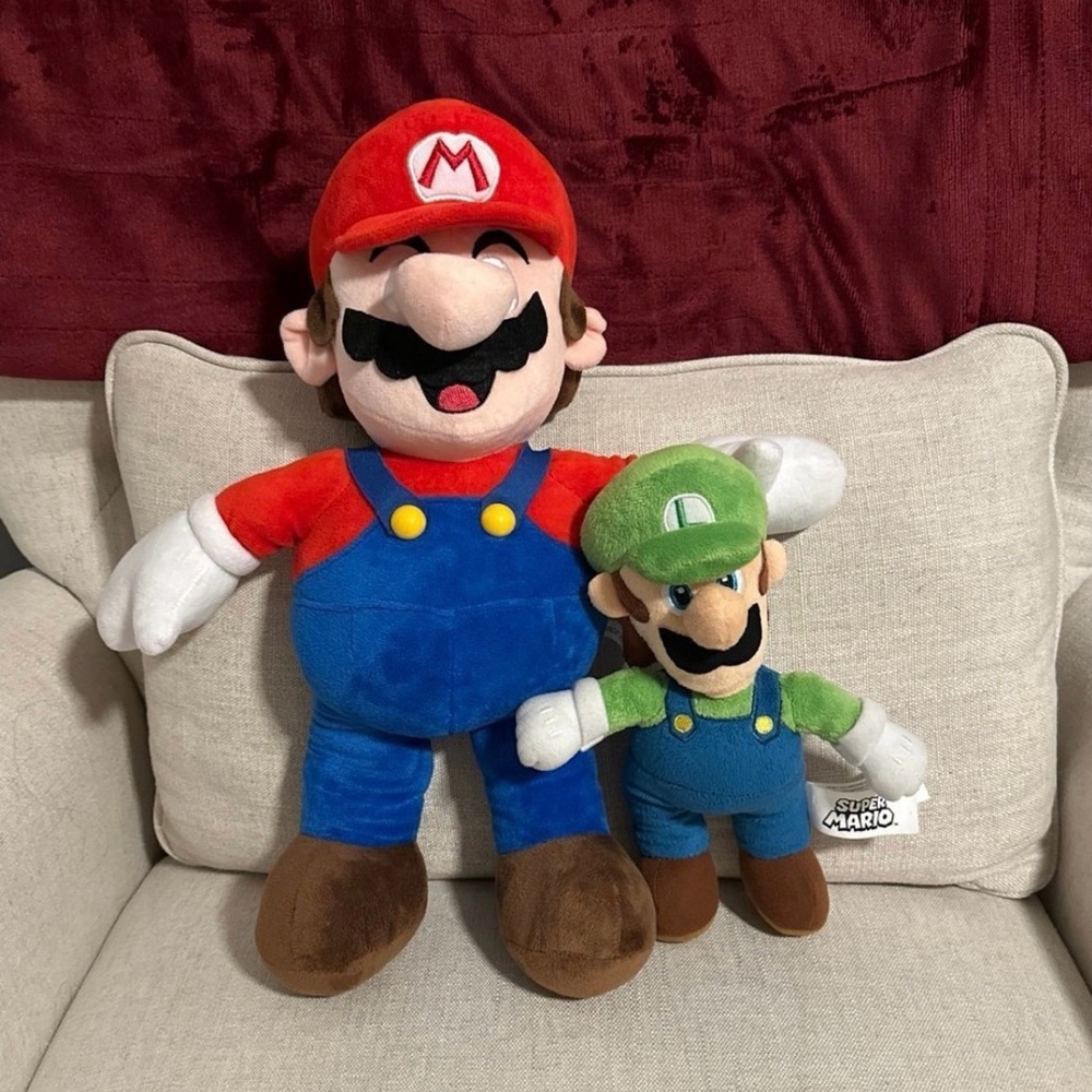 Super Mario Plush Set - Red, Blue, Green